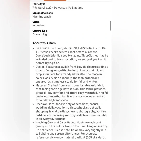 NWT PINK TIE CARDIGAN-S - Picture 10 of 13